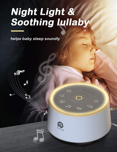Máquina De Sonido Dreamegg, Con Luz Nocturna, Temporizador