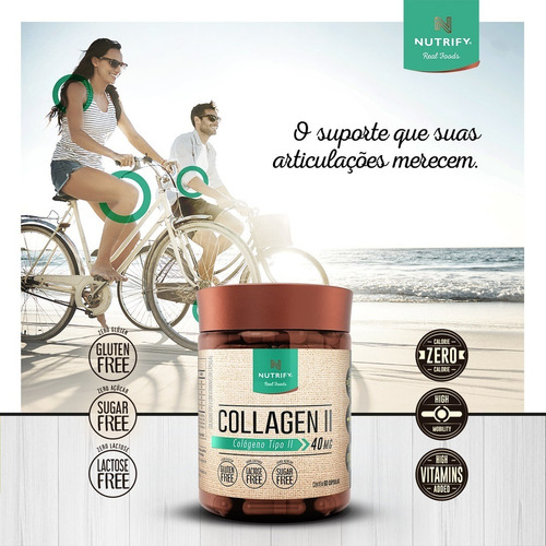 Collagen Ii 40mg - Colágeno Tipo 2 (60 Caps) - Nutrify