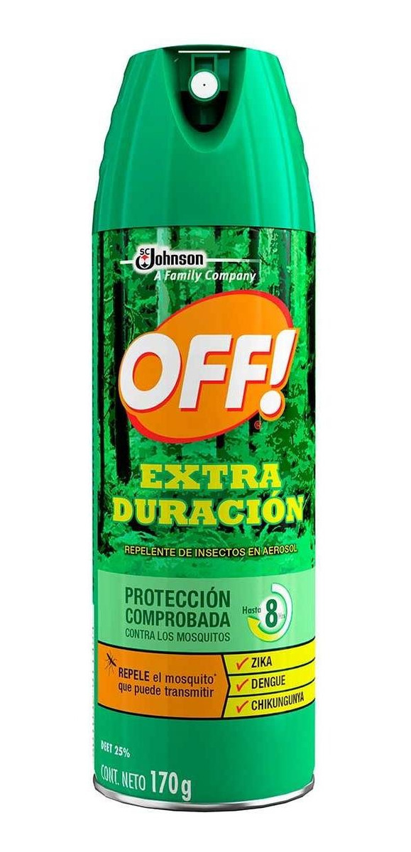 Repelente De Mosquitos En Aerosol Off! Extra Duración Deepwoods 170ml