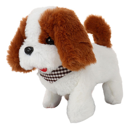 Cachorro Eléctrico De Peluche Con Pilas, Café Y Café Y