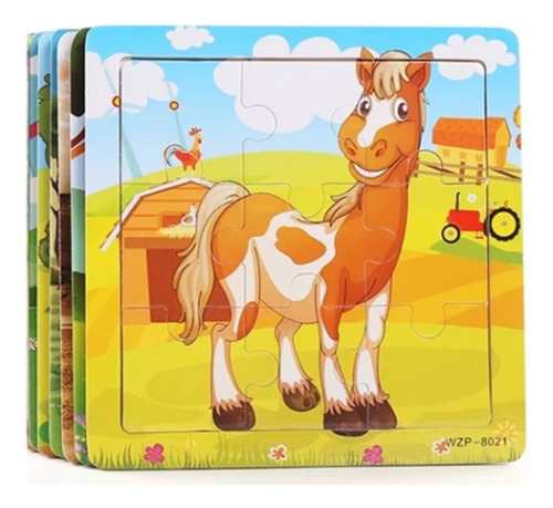 Rompecabezas Puzzle Madera Tortuga Animales Niños Original