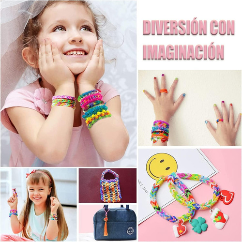 Kit Para Hacer Pulseras De Elástico 23 Colores 1500+ Uds