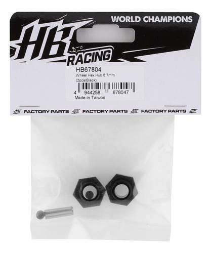 Hb Racing 6.7mm Offset 17mm Hex Wheel Hub (4) 