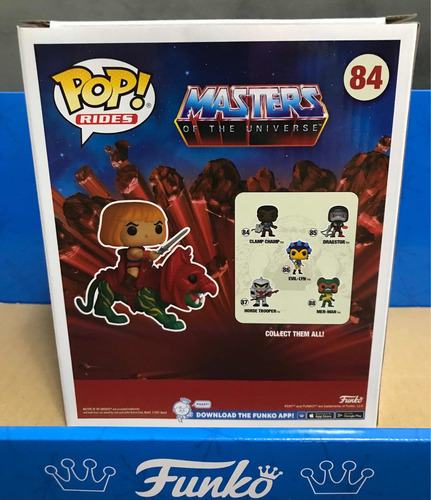 Funko He-man On Battle Cat Flocked Targetcon (Usado)