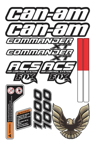 Calcomanias Can-am Commander Xt1000