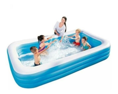 Piscina 305x186x56cm Familiar Bestway Inflable Bol/fact