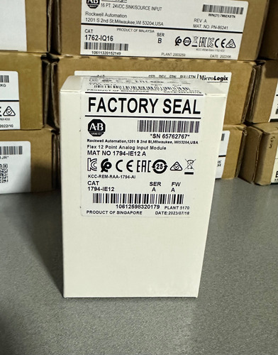 1794-ie12 Clp Allen-bradley Flex I/o Módulo Analógico Input