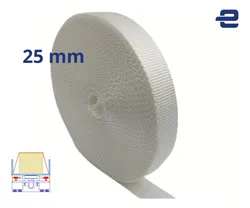 Comprar Fita Poliéster Branco Largura 25 Mm Comprimento Total 50 Mt no Mercado Livre