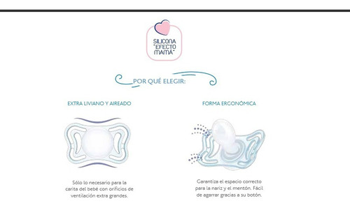 Imagen 6 de 9 de Chupete Ultra Liviano Physio Light De 2 A 6 Meses Pack X 2