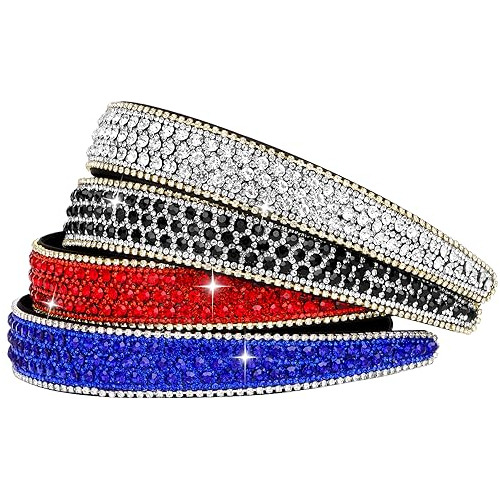 Wecoe 4 Pack Rhinestone Headbands Mujeres Chicas Moda D57ty