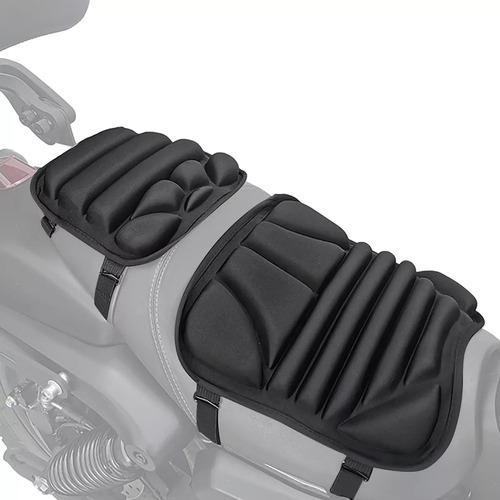 Cojín Para Pasajero De Motocicleta Con 2 Almohadillas De Gel