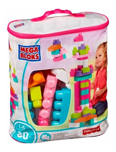 Imagen 1 de 1 de Fisher Price Megablocks Primeros Bloques Rosa Dch62