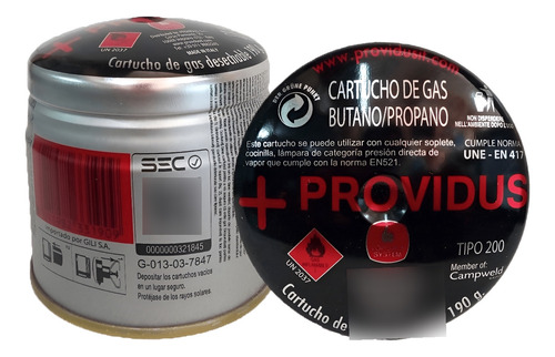 Pack 3 Cartucho Gas Propano Butano 190 Gr Cocinilla Soplete