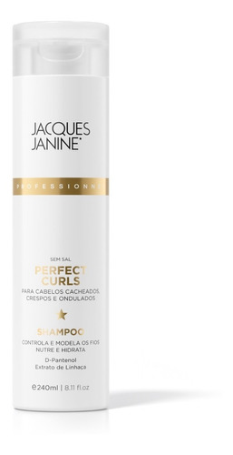 Shampoo Jacques Janine Perfect Curls -cachos Perfeitos 240ml