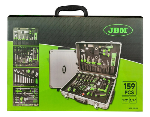 Juego De Herramientas Para Mecánico 159 Piezas Jbm53159