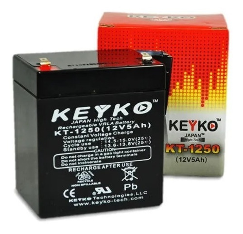 Bateria Pila Keyko Sellada 12v 5ah Ups, Cercos Y Portones