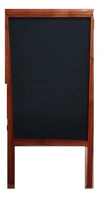 Cartelera Plegable C/moldura 60x120 P/tiza Negro Negro
