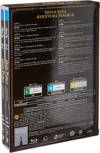 Caja Blu-ray de la colección completa de 8 discos de Harry Potter
