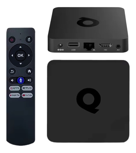 Smart Convertidor Tv Box 8k 5g - 256gb Control Remoto De Voz Negro De Voz