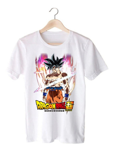 Remera Blanca Dragon Ball Super Goku Ultra Instinto - Anime