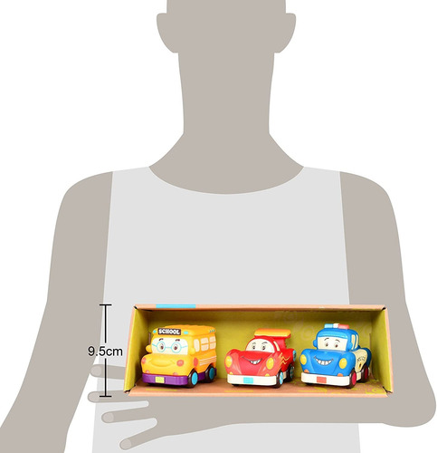 B. Juguetes Por Battat - Juego De Minivehículos De Autobus,