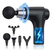 Comprar Mini Pistola De Masaje Usb, Portátil, 5 Cabezas, 6 Velocidad