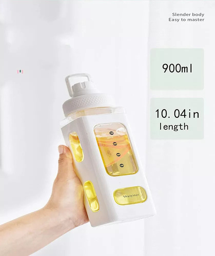 Botella De Agua Deportiva 900 Ml Gran Capacidad Gym