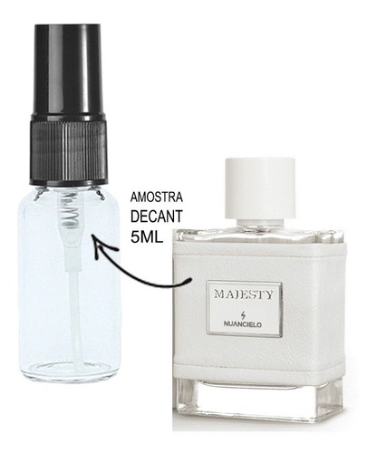 Imagem 2 de 2 de Decant 5ml - Majesty - Nuancielo - Amostra Vidro Spray