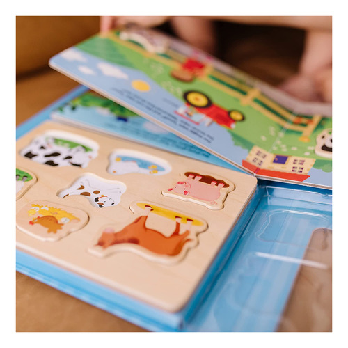 Melissa Doug Libro Rompecabezas Juego: En La Granja