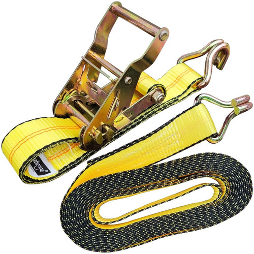 Cinta Amarre T/ Crique 38mm X 6mt Linga Malacate Traca Traka Color Amarillo