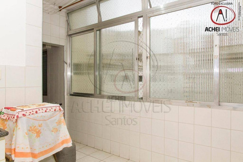 Imagem 12 de 30 de Apartamento Com 3 Dormitórios, 2 Wcs, Andar Alto, Quadra Da Praia, 1 Vaga, À Venda, 128 M² Por R$ 510.000 - Embaré - Santos/sp - Ap10350
