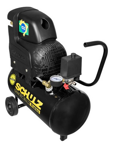 Compressor Schulz Csi 6.6 Pratiko 20 Litros 120 Libras 1.5 C Preto 60 Hz Monofásico