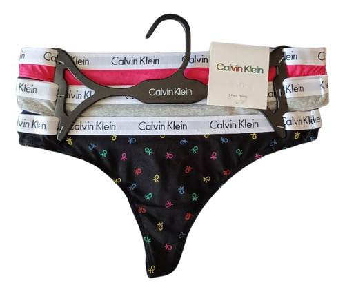 Calvin Klein Tanga Mujer 3-pack