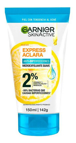 Exfoliante Garnier Aclara Anti Acné 150ml