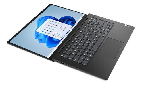 Notebook Lenovo V14 Amd R5 8gb 256gb Ssd W11 Home 14 Fhd Preto