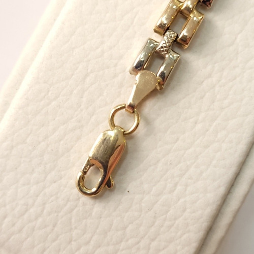 Imagen 2 de 4 de Pulsera Tipo Panthere 3 Oros 18kt/750 6,9grs 16x0,6cm Brumat