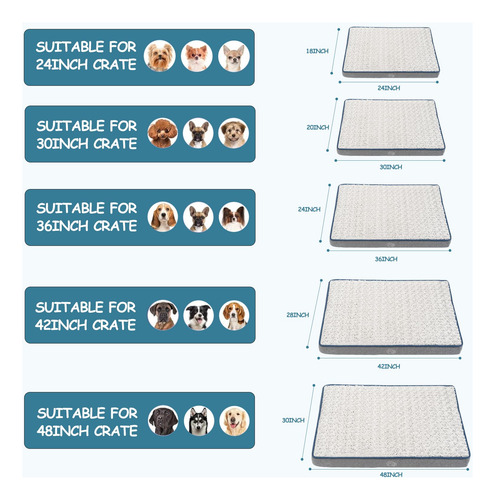 Cama Reversible Fresca Y Cálida Para Perro Gris Con Funda La