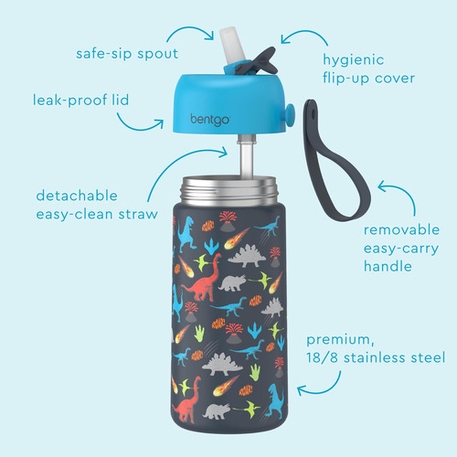 Botella De Agua Aislada De Acero Inoxidable Para Niños Bentg