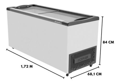 Freezer Expositor Horizontal Metalfrio 505 Litr Nf55sb 110v
