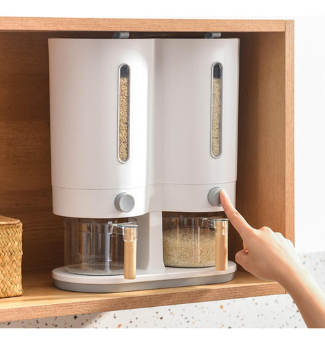 Contenedor De Almacenamiento De Arroz, Dispensador De Gris