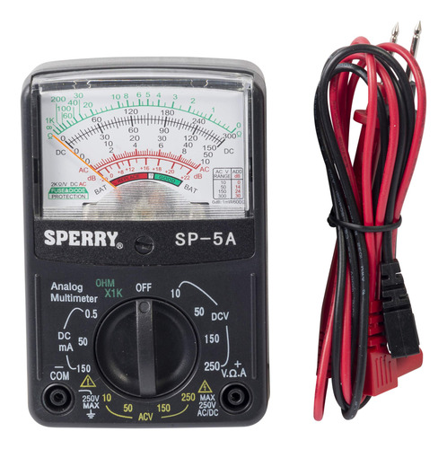 Sperry Instruments Hsp5 - Multímetro Analógico De 5 Funci.
