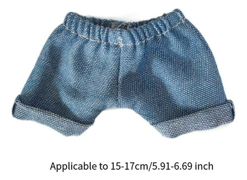 Calças De Boneca Fazendo Presentes Artesanais Azul
