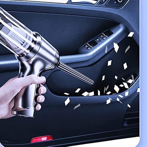 Mini Aspiradora De Coche Potente Máquina De Limpieza Inalám