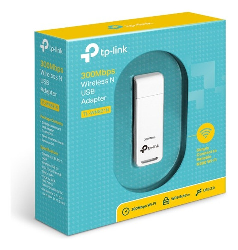 Adaptador Usb Inalámbrico Tp-link Tl-wn821n  300mbps