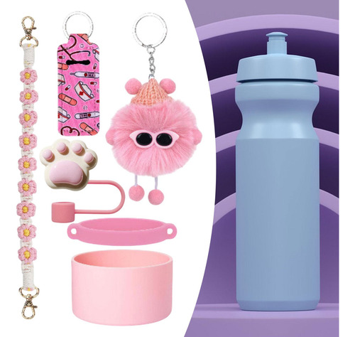 Conjunto De Accesorios De Taza, Mango De Transporte De Rosa