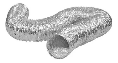 Imagem 1 de 2 de Duto Flexível Aluminizado 10cm 6 Mts Secadoras Exaustor