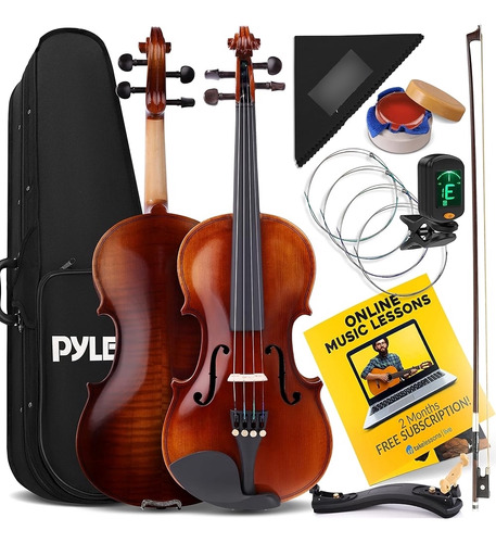 Kit De Inicio De Violín Para Principiantes De Tamaño Pyle 3/