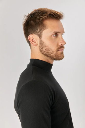 Media Polera Interlock Puro Algodon Abrigo Invierno Suave
