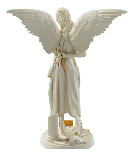 Estátua Éris Deusa Grega - Discórdia - Versão 2 Cor Cor Mármore Dourado