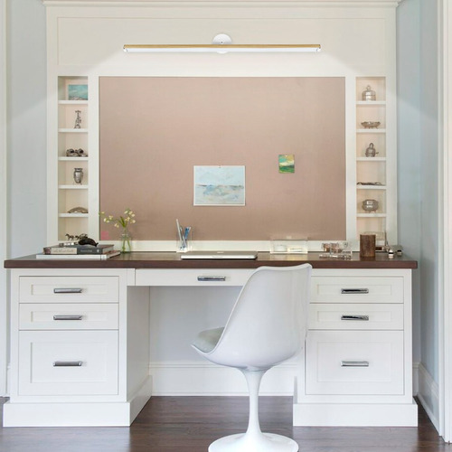 Plafon Aplique Led Integrado Alta Potencia Diseño Buena Luz Estructura Blanco (luz Cálida)